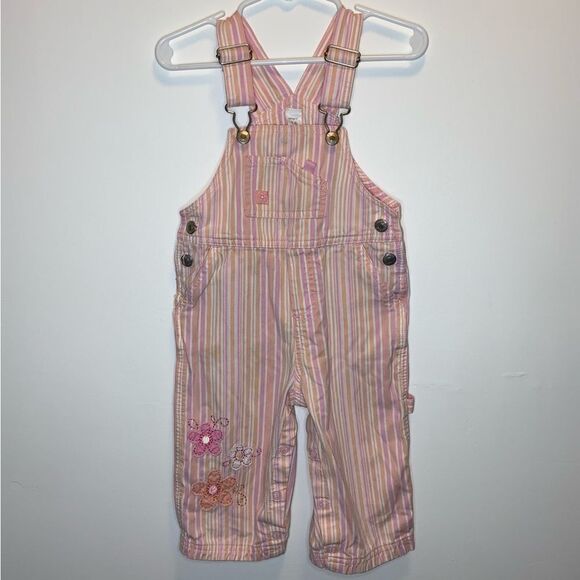 Y2K Carters Pastel Pinstripe Overalls - Picture 6 of 6